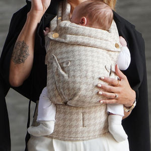 Portabebés Ergonómico con Diseño de Pata de Gallo, <span class=keywords><strong>Asiento</strong></span> de Cadera, Cinturón Ligero, Tipo Mochila, Certificación CPC - Product Image 3