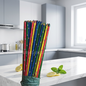 Brosse à balai en bois enduit de PVC de 120 cm, durable et écologique, fabriquée au Vietnam, avec un ensemble pelle et balayette pour la maison - Product Image 4