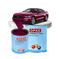 Peinture automobile acrylique 2K haute brillance couleur unie, peinture de finition personnalisée pour la rénovation automobile