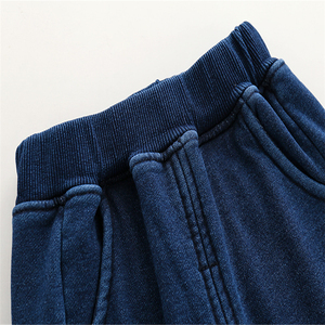 Achetez de nouveaux pantalons en coton bleu pour enfants, style tendance et de haute qualité, directement auprès du fabricant chinois - Product Image 4