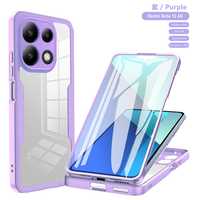 Étui de téléphone portable transparent 360 pour Redmi Note 15 Pro+/15 Pro/15/14/13 Protection intégrale double face