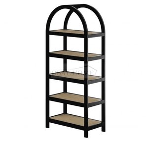 Hot Selling Wood Bookcase Storage Shelves, <strong>Freestanding</strong> Display Rack Open Bookshelf Back <strong>bar</strong> Shelf - Product Image 2