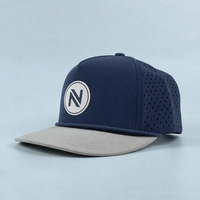 Casquette de golf légère en nylon à 5/6 panneaux, perforée au laser, personnalisable pour le sport en extérieur