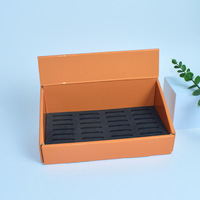 Boîte de présentation pliable personnalisée pour coupe-cigares, impression de logo sur mesure, utilisation en supermarché, papier couché, carton ondulé, intérieur en EVA