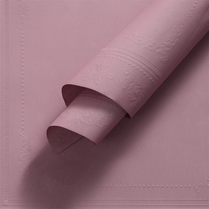 French retro Versailles rose relief <b>paper</b> 3D embossed <b>paper</b> 100g thick flower packaging <b>paper</b> wholesale - Product Image 4