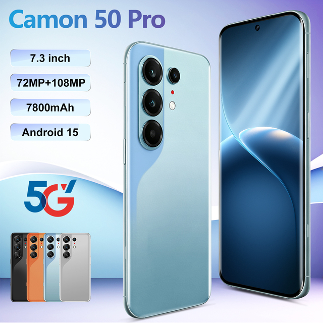 2026 New Arrival Hot Sale Camon50Pro Smartphone Deca Core AI Camera Global Unlocked Wholesale Dual SIM Dual Standby Mobile Phone