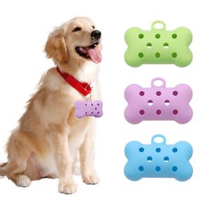 Separador de bolsas para excrementos de perro de silicona ecológico, dispensador de basura portátil para exteriores, accesorio para la gestión de desechos caninos con dije - Product Image 4
