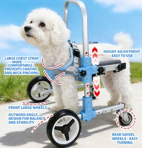 Carrito <span class=keywords><strong>de</strong></span> Movilidad <span class=keywords><strong>para</strong></span> Mascotas Ultraestable <span class=keywords><strong>de</strong></span> 4 <span class=keywords><strong>Ruedas</strong></span> - Soporte Patentado Ligero <span class=keywords><strong>para</strong></span> Patas Delanteras <span class=keywords><strong>para</strong></span> <span class=keywords><strong>Perros</strong></span> Lesionados (Tallas S/M/L) - Product Image 2