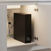 Système de filtration d'eau potable intelligent compact et fin - Robinet intelligent à panneau rotatif numérique à 5 étapes avec affichage TDS et durée de vie du filtre