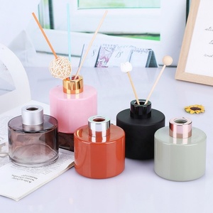 200ml hàng đầu xếp hạng fibre lau sậy sang trọng sậy khuếch tán bằng gỗ nắp nhà hương thơm thủy tinh trang trí sậy khuếch tán chai cho nhà - Product Image 2