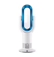 Ventilateur sur pied sans pales de style moderne, chauffage et refroidissement 2-en-1, ventilateur tour intelligent pour chambre et bureau, toutes saisons