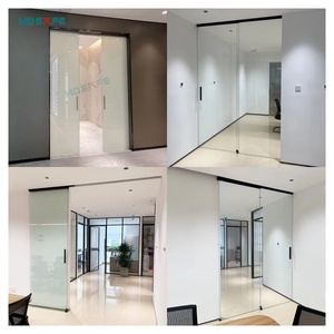 Hiện đại kính không khung cửa trượt hệ thống nội thất kính cửa trượt phần cứng Kit cho phòng khách trong nhà căn hộ - Product Image 4