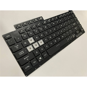 Teclado para Portátil con Diseño Estadounidense para <span class=keywords><strong>Asus</strong></span> <span class=keywords><strong>ROG</strong></span> <span class=keywords><strong>Strix</strong></span> G531G <span class=keywords><strong>G531GT</strong></span> G15 G512 G512LV G512LW, Teclado Colorido - Product Image 4