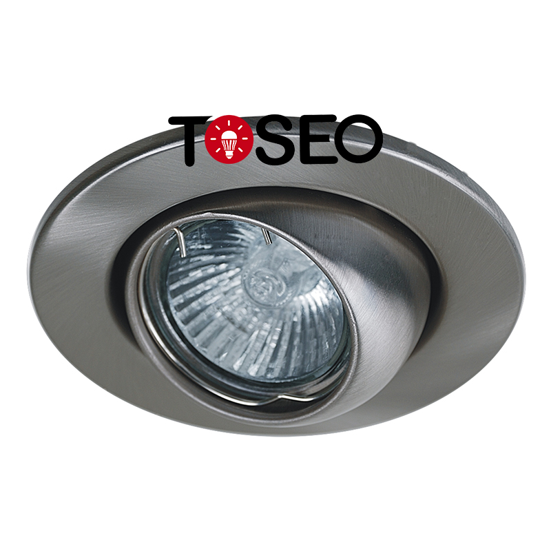 Round Adjustable Recessed Downlights Fitting For Gu10 Light Bulb