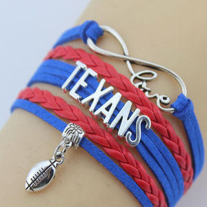 <span class=keywords><strong>Buffalo</strong></span> Bills Fútbol Pulsera De Cuero, Infinity Bracelet <span class=keywords><strong>NFL</strong></span> - Product Image 2