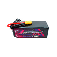 Baterai Lipo CNHL Lightning LiHV 7800mAh 26.6V 7S 120C HV dengan Konektor XT90