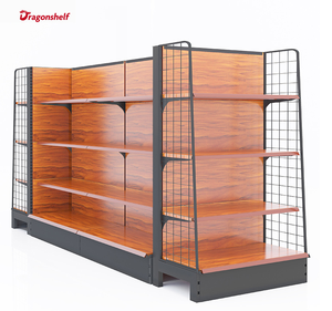 Étagère <span class=keywords><strong>de</strong></span> présentation <span class=keywords><strong>en</strong></span> métal et <span class=keywords><strong>bois</strong></span> sur mesure pour les supermarchés, pour la vente au détail <span class=keywords><strong>de</strong></span> cosmétiques, <span class=keywords><strong>de</strong></span> parfums et d'huiles essentielles, présentoir - Product Image 1