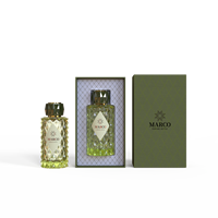 Vente flash - Flacon de parfum élégant MARCO en verre de 100 ml avec boîte cadeau de luxe, impression sérigraphique et vaporisateur à pompe