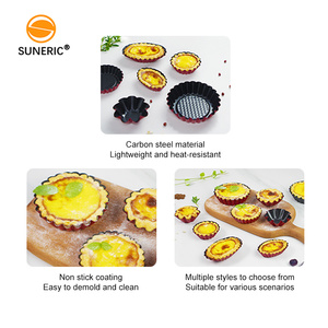 Moules de cuisson réutilisables en acier pour gâteaux, muffins, puddings, biscuits, fromages, <span class=keywords><strong>mini</strong></span>-tartes et œufs - Product Image 6