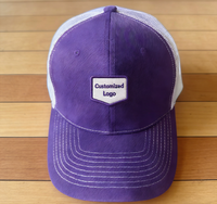 Topi Richardson 112 Polos Berbahan Jaring Sporty 100% Katun Unisex Model Trucker 6-Panel dengan Hasil Cuci dan Logo Custom Printing