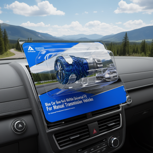 Blue Car <b>Gear</b> <b>Knob</b> Shift Handle Universal Fit For Manual Transmission Vehicles - Product Image 2
