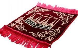 Custom-made Muslim pashmina <b>prayer</b> rugs with delivery/wholesale in stock, Islamic pilgrimage <b>mats</b> for home <b>prayer</b>, washable - Product Image 4