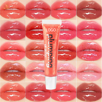 Glaçure à lèvres brillante personnalisée en vrac rouge à lèvres liquide végétalien sans cruauté aux animaux marque privée gloss à lèvres repulpant teinte à lèvres