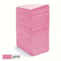 125 pièces de tampons nettoyants jetables en plastique imperméables pour tatouage et housses de table, accessoires colorés pour bavoirs dentaires et de manucure