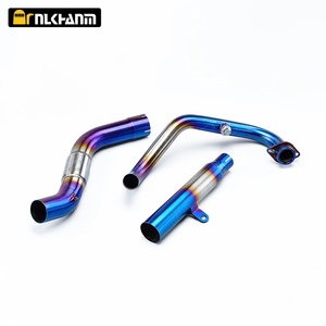 Système d'échappement moto <span class=keywords><strong>ZONTES</strong></span> <span class=keywords><strong>R</strong></span> T X 2021 – Nouveau silencieux modifié en acier inoxydable avec catalyseur et tube de liaison intermédiaire avant - Product Image 2