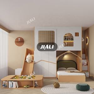 Manufacture Personalizada <strong>De</strong> Bunkers Blancos <strong>De</strong> Doble Tamano Mdf Cama Dormitorio Juego <strong>De</strong> <strong>Camas</strong> Dobles Para Ninos - Product Image 4