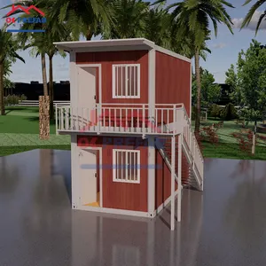 OKPREFAB two storey Easily Installation 20ft 40ft Prefab House Container Modular Homes for Sale