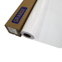 Vinilo Autoadhesivo Eco Solvente en Rollo, Película de PVC PP de 120 micras, Material Imprimible para Calcomanías de Vehículos, Gráficos de Pared, Publicidad