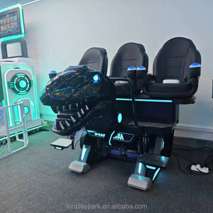 Machine de jeu de simulateur de VR extérieur commercial <span class=keywords><strong>cinéma</strong></span> de réalité virtuelle 3 places d'<span class=keywords><strong>occasion</strong></span> aéroports d'intérieur de terrain de jeu de fibre de verre - Product Image 1