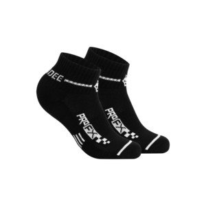 Chaussettes de running FOX blanches respirantes en tricot pour adultes, fines, motif lettres, impression jacquard, idéales pour l'été - Product Image 1