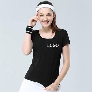 Camisetas Casuales de Algodón de Punto de Manga Corta con Cuello Redondo para Mujer, Diseño Nuevo de 2023, Transpirables y Antiarrugas - Product Image 2