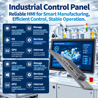PC Panel All-in-One Industri 15,6 Inci X86, Tablet Industri Tanpa Kipas, Layar Sentuh, dengan VGA dan USB