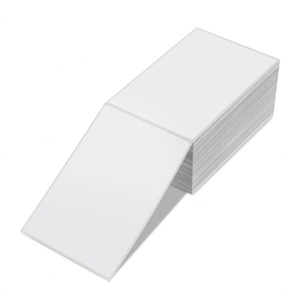 Etiquetas de Papel Redondas Personalizadas para Productos, Etiquetas de Envío Pequeñas de 100x150 4x6, Impresión Térmica Transparente - Product Image 1