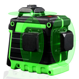 Niveau laser 3D sans fil AGL11 12 lignes 360° auto-nivelant, puissant faisceau vert industriel 360° °   Horizontal Vertical Comprend un trépied - Product Image 3