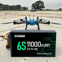 QiQiHigh Décharge Taux 5C 10C 6S 12S 14S 18S 5500mAh 11000mAh Hv Lithium pour Uav Fpv Drone Batterie
