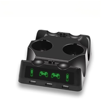 Soporte de estación de carga para controlador 4 en 1 para Playstation 4 PS4 PSVR VR Move Quad Charger para Play Station 4 MOVE Controller