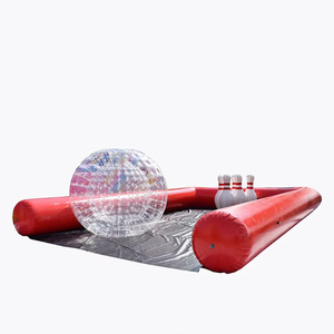 Juego de Bolos Humano Inflable Gigante, Juego de Bolos con Bolas Zorb para Exteriores, Comercial, para Eventos y Fiestas, Fabricante - Product Image 1