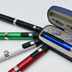 Blue 60IU V4 Reusable Metal Injection <b>Pen</b> with Easy Dose Adjustment and Custom Color or Logo Options - Product Image 6