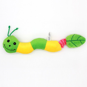 Jouet à mâcher pour chien en peluche de haute qualité, <span class=keywords><strong>Danny</strong></span> Pet Caterpillar, qui couine, vert/bleu/rose, 28*6cm, écologique, prix de gros en Chine - Product Image 4