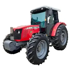 American brand Massey Ferguson Xtra mf used MF1204, 120hp 4x4wd strong tractors with farming equipment plow harrow tiller