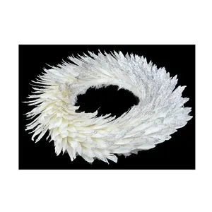 Zhengtian Feather Wreath Suprimentos Atacado Ganso Feather Wreath Decoração de Natal Festival Grinalda Casamento Flores Garland