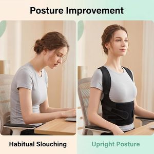 Ceinture de soutien lombaire sans couture avec 4 plaques de maintien pour correction de posture homme - Product Image 3