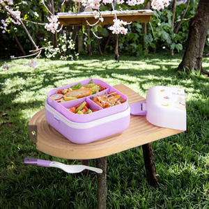 Lonchera de Doble Capa Sellada, Gran Capacidad, Apta para Microondas, con Cubiertos y Cuchara, para Estudiantes y Hogares, Venta al Por Mayor - Product Image 2