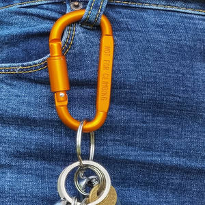 재고 있음 8cm 컬러풀 알루미늄 합금 야외 캠핑 전술용 퀵 행거 버클 D형 카라비너 키체인 클립 스냅 훅 - Product Image 5