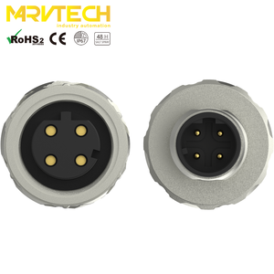 ขั้วต่อสายเคเบิลออปติคอล M12 แบบประกอบสนามชนิดมีชีลด์ ชายและหญิง สำหรับอุปกรณ์อุตสาหกรรม ยี่ห้อ Marvtech EtherCAT D code - Product Image 4