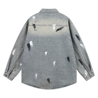 Veste en jean coupe étroite à manches longues décontracté hauts formels pour hommes femmes devant pour le printemps en plein air meilleure vente